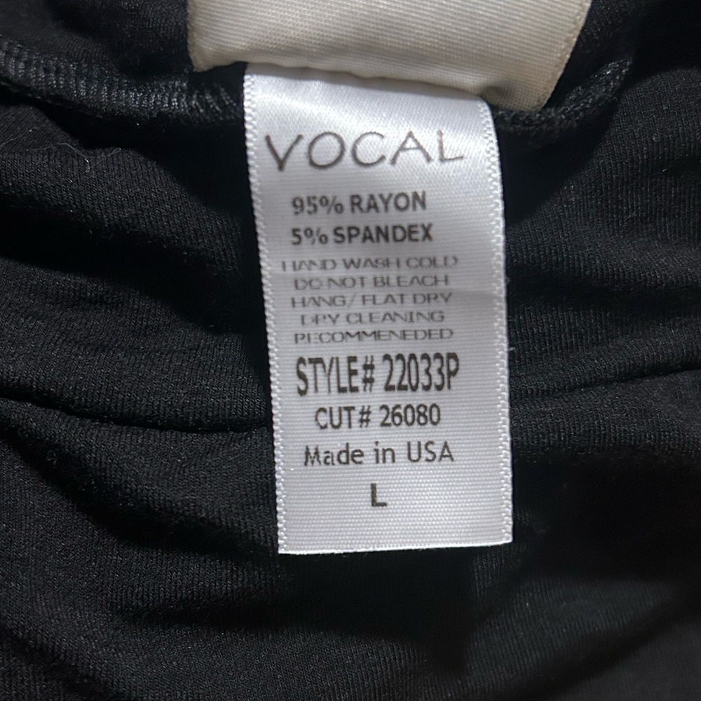 Vocal Black Wide Leg Yoga Pants - Picture 6 of 6